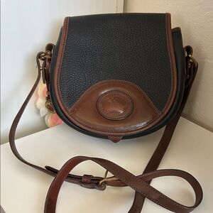 Dooney & Bourke Black and Brown Crossbody Bag